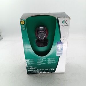 Logitech C250 Webcam 960-000655 Built-in Mic RightSound USB Video Camera a10